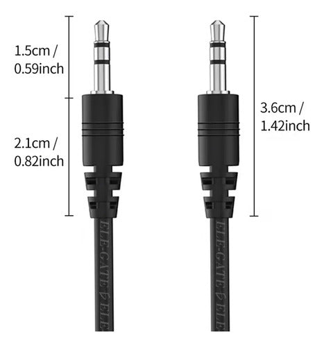 Cable Auxiliar 3.5mm Jack Audio 1 Metro Macho A Macho