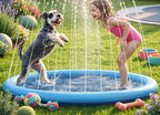 Alfombra Acuática Para Niños Y Mascotas | Splash Pad De Pvc