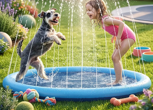 Alfombra Acuática Para Niños Y Mascotas | Splash Pad De Pvc