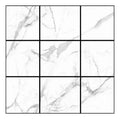 Azulejos adhesivos efecto mármol de PVC 30 × 30 cm paquete blanco