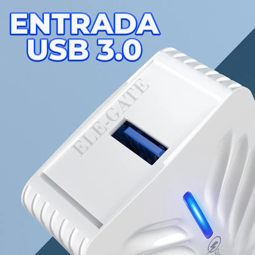 Cargador Quick Charge De Version 3.0 Con Conector Tipo V8