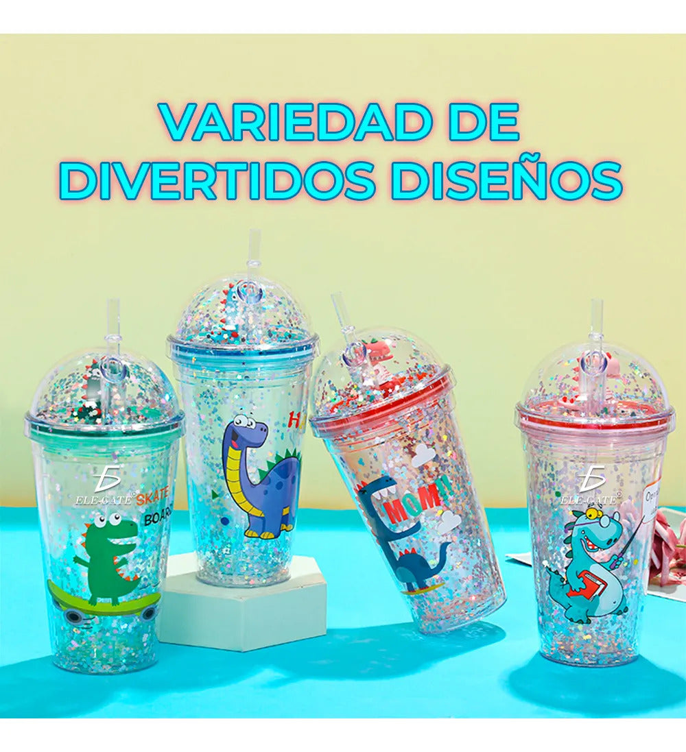 Botella Reutilizable De Dinosaurio Para Niños Botella De