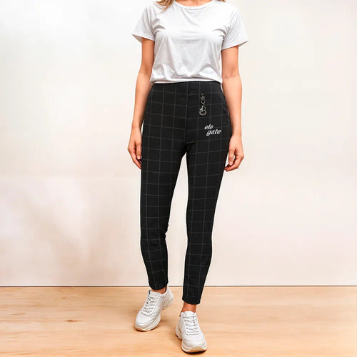 Pantalones Elásticos De Tela Premium Con Forro Térmico Negro Xxxl