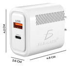 Cargador De Pared Usb 2 En 1 Para Tipo C Y Usb De Alta