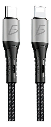 Cable 1m Usb-c Para iPhone Lightning 20w - Gris