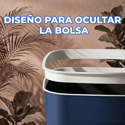 Bote De Basura 10l Con Tira Oculta Para Bolsa Plástico