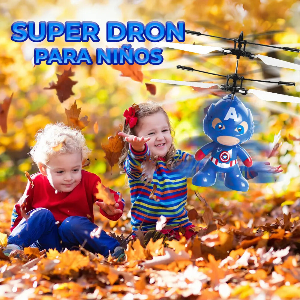Avión De Inducción Suspendido - Figura De Acción Luminosa Azul