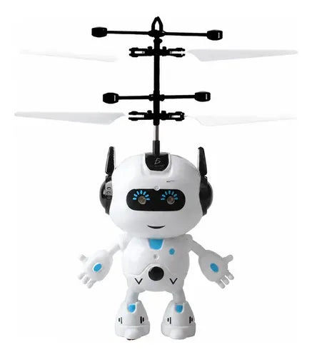 Mini drone esfera voladora con luces LED y sensor manual