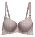 Brasier con encaje de copa completa beige M