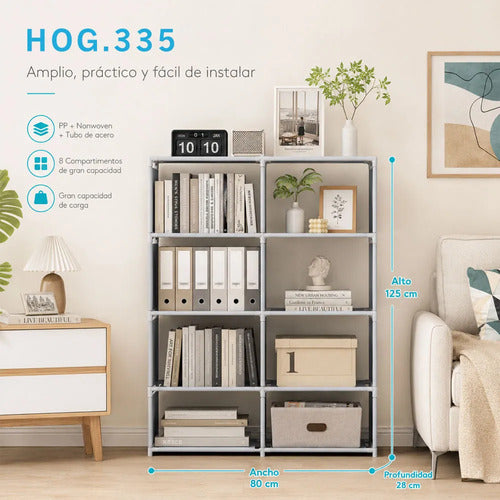 Librero Organizador Hog.335 De 8 Compartimentos