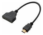 Cable Y Splitter Divisor Hdmi 1 Entrada A 2 Salidas Full Hd