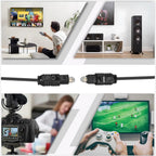 Cable Toslink De Fibra Optica 5 M Audio Alta Calidad