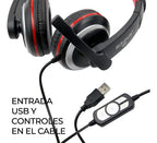 Audifonos Diadema Gamer Usb Audio Para Xbox 360 Pc Ps4 Q6 Negro