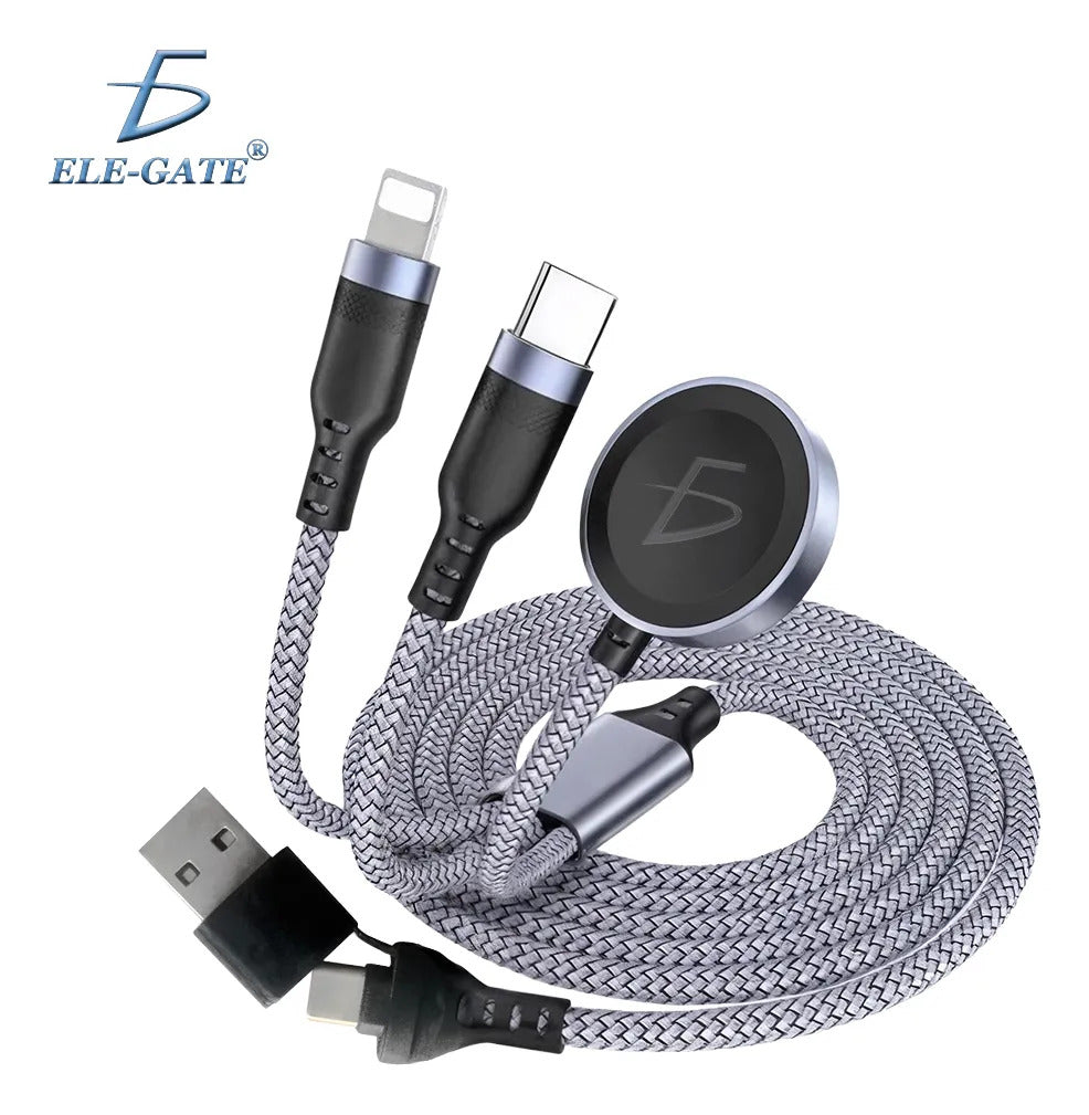 Cable de carga 3 en 1 USB-C con cargador para reloj 100 W