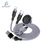 Cable de carga 3 en 1 USB-C con cargador para reloj 100 W