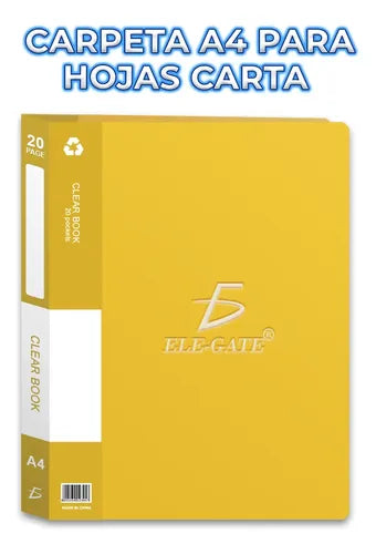 Carpeta De Plástico De Colores Con Etiquetas De