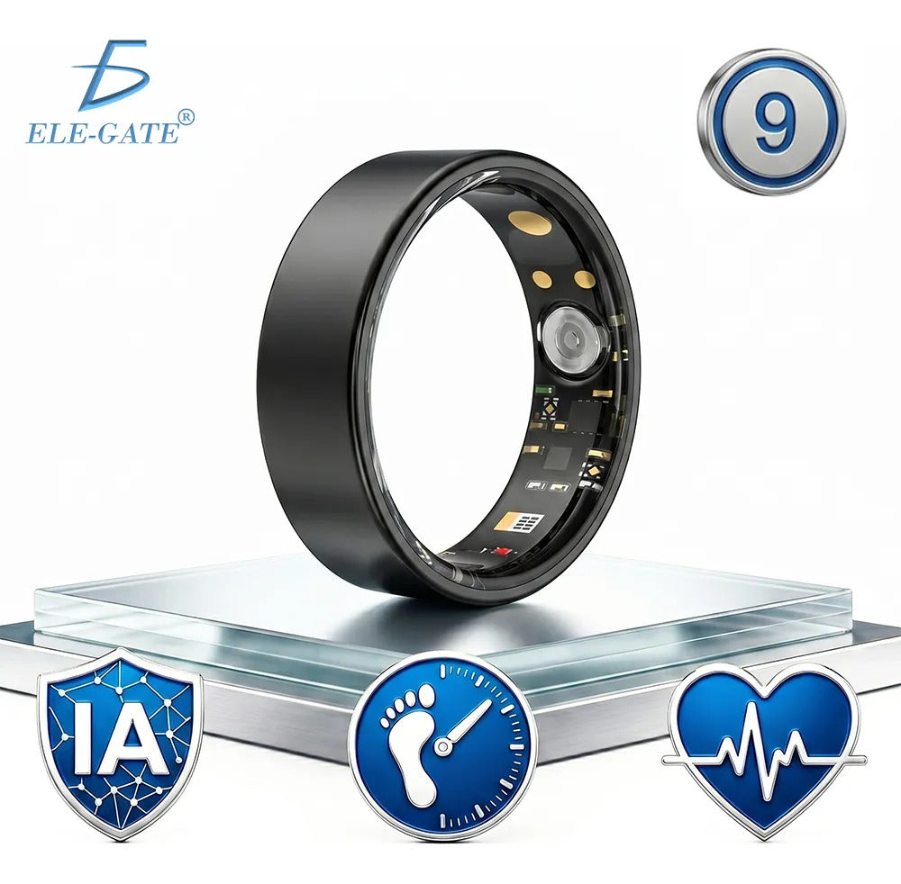 Anillo inteligente negro talla 9