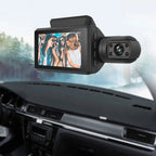 Dvr Dash Cámara Frontal 1080p E Interior Cámara Dual