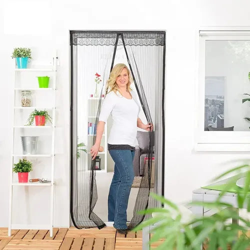 Cortina De Malla Transparente Mosquitera