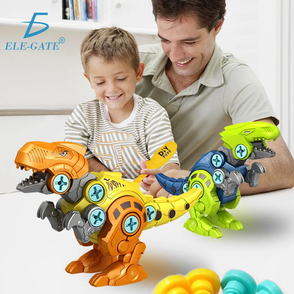 Juguete De Dinosaurio Diy Para Niños Con Taladro