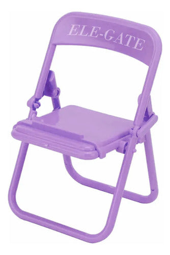 Soporte Para Celular En Forma De Mini Silla Colores
