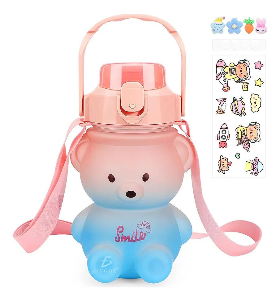 Botella Deportiva Con Forma De Oso - Capacidad 500 Ml Aleatorio