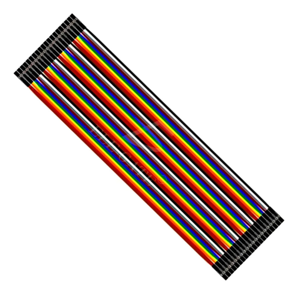 Cables jumper hembra a hembra awg 26 para protoboard
