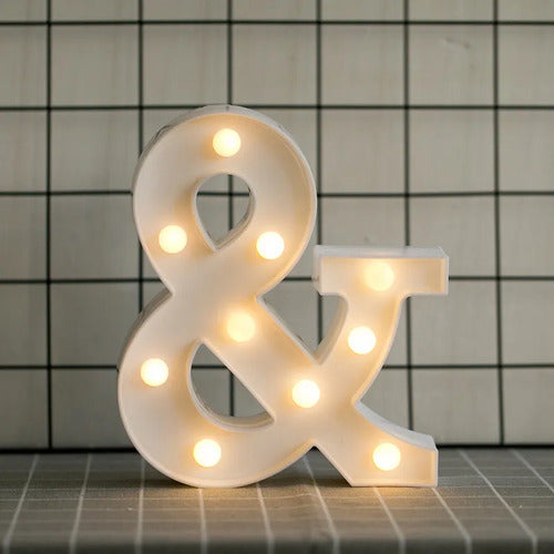 LED letras 3D luces foco lampara decora abecedario