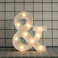 LED letras 3D luces foco lampara decora abecedario