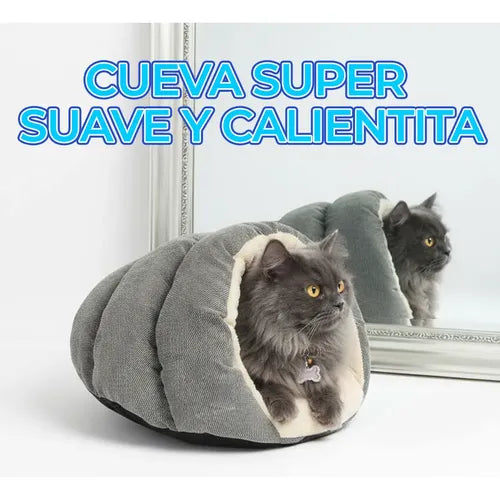 Cama Para Mascota Casa Cubierta Cerrada Interior