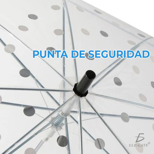 Sombrilla Paraguas Transparentes Para Niños Y Niñas Colores