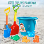 Set De Playa Con Cubeta Y Palas