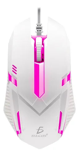Mouse Gaming Led Alámbrico Usb Respiración Luz Ratón
