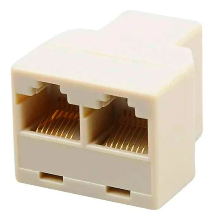 Adaptador Splitter Ethernet Rj45 1 Jack A 2 Jacks 8 Hilos