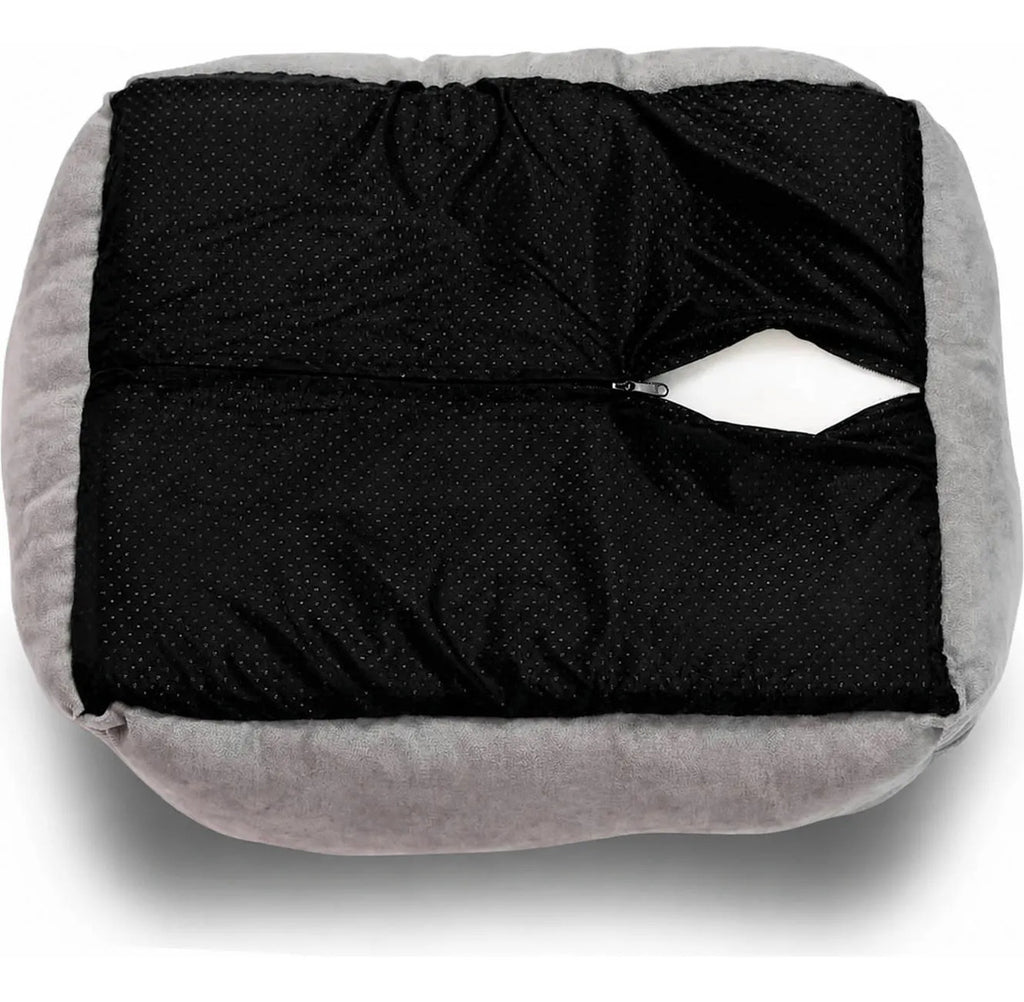 Cama Rectangular Para Mascotas 80 X 70 Cm Café