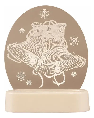 Lámpara 3d De Acrílico Para Decoración Navideña Ilumina Tu