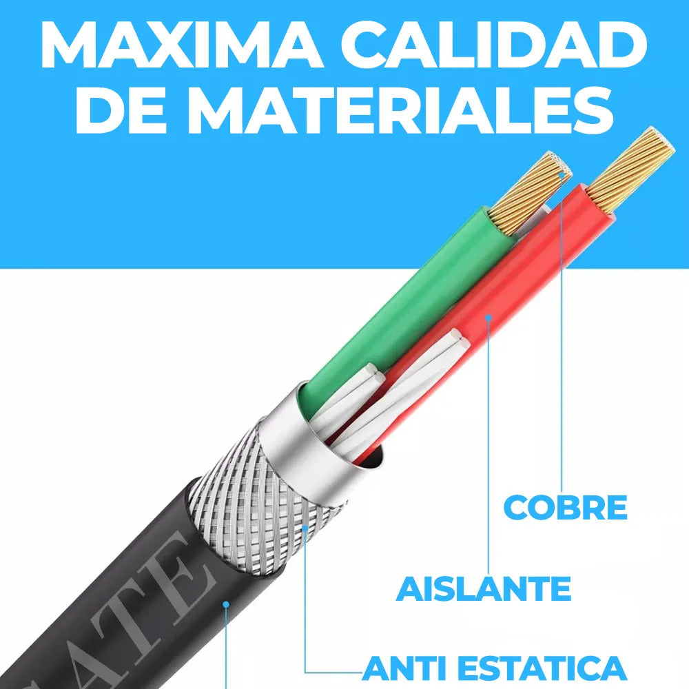 Cable Rca Audio Y Video Macho A Macho 5 Metros