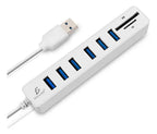 Concentrador De Puertos Usb 2.0 De 6 Puertos Con Extensión