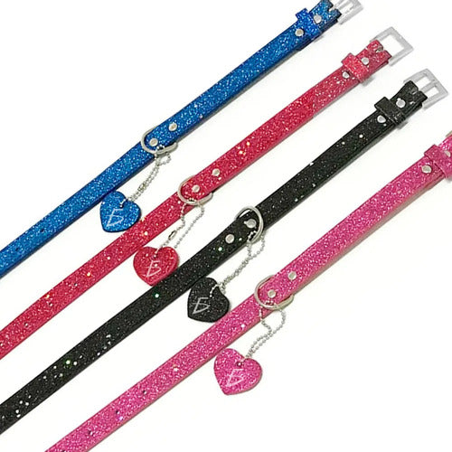 Collar Bling Para Mascotas Con Colgante En Forma De Corazón