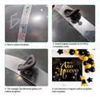 Kit De Globos Para Año Nuevo - Botella De Champán Y Estrella