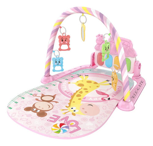 Tapete Musical De Piano Rosa Estimulante Juego Educativo