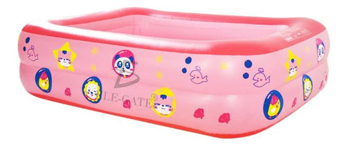 Piscina Inflable Para El Hogar Rosa150 110 50 Cm