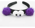Diadema de moda para niñas con ojos y orejas violeta