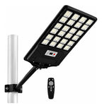 Lámpara Solar Led Exterior 360 Led Con Control Remoto Y Negro Blanco