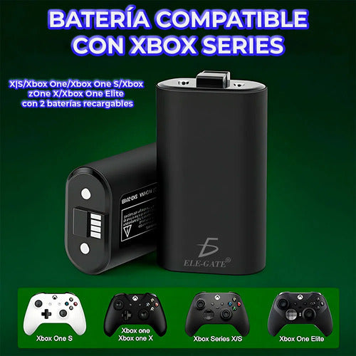 Batería Recargable Y Cargador Compatible Con Xbox Series X