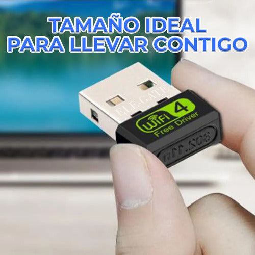 Adaptador Inalámbrico Usb2.0 Wifi De 150mbps 100m 2.4ghz