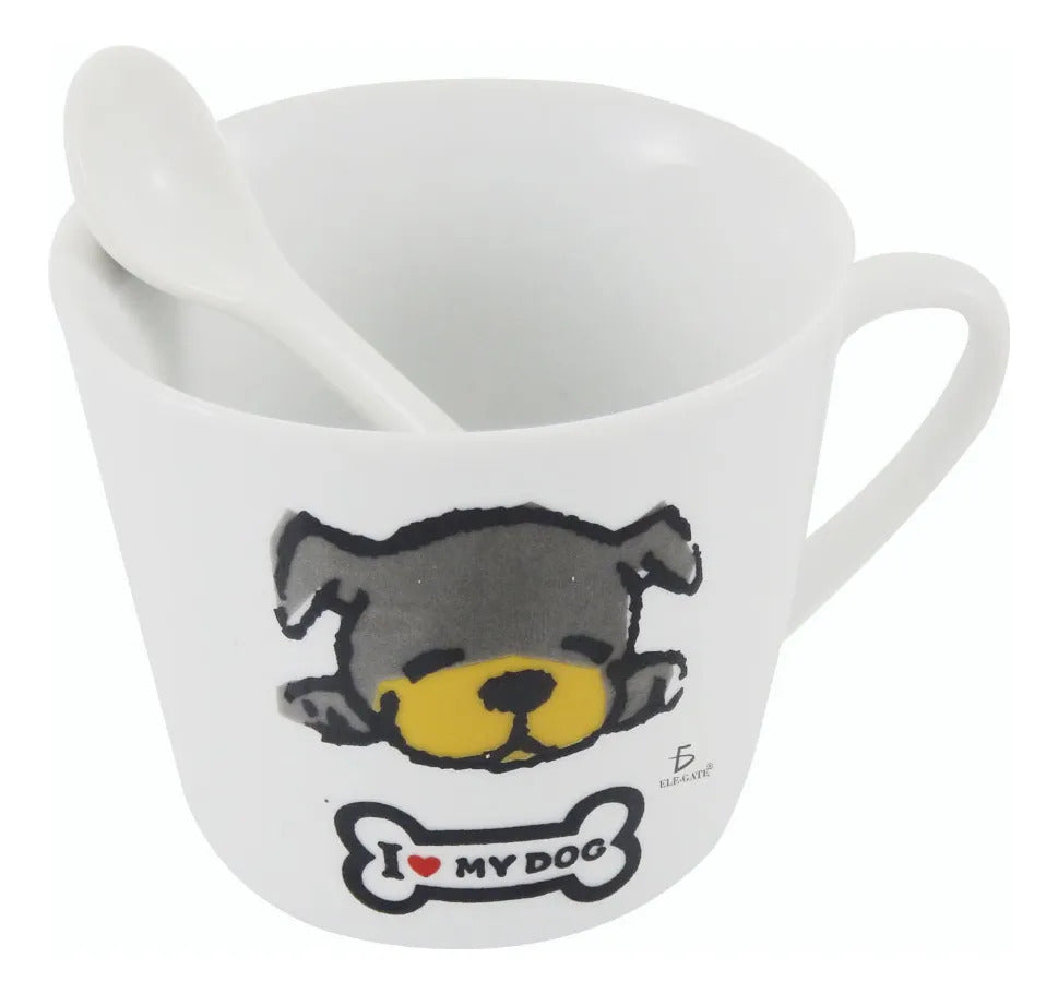 Taza De Cerámica Con Dibujos De Perro Diseños De Moda