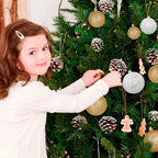 Conjunto De 24 Mini Adornos De Bola De Navidad - Elegancia