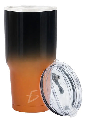 Vaso Térmico Bicolor De 840 Ml Termo Acero Inoxidable