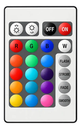 Foco Led Rgbw Ele-gate E27 5w Con Control Infrarrojo